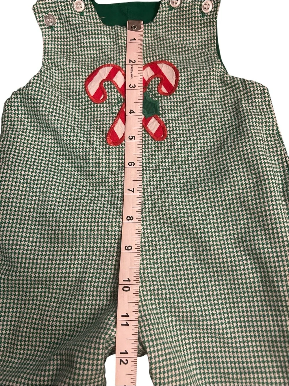 Vintage The Bailey Boys Reversible Christmas Longall Romper